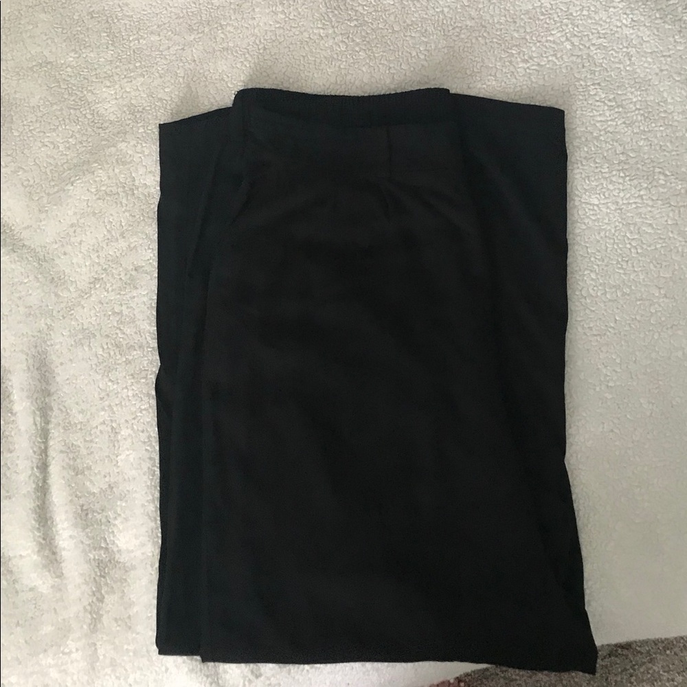 Black wide leg pants